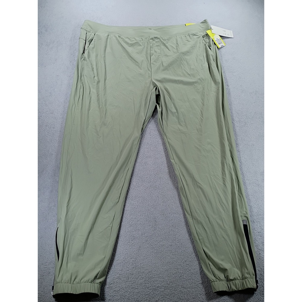 All in Motion Mens Run Pant Sage Green XL Moisture Wicking Quick Dry